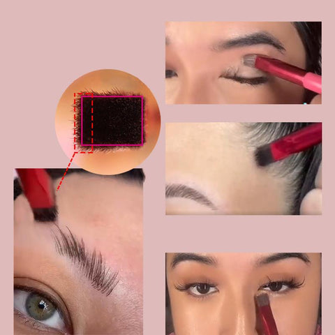 Wild Eyebrow Brush Simulated Hair Makeup-BH00745-Veeddydropshipping