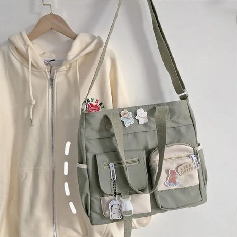 Shoulder Bag Nylon Ladies Messenger Bag Oxford Crossbody-BS00110-Veeddydropshipping