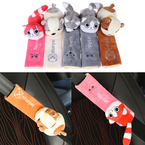 Child Seat belt Shoulder Pads Protection Plush Padding-AM01458-Veeddydropshipping