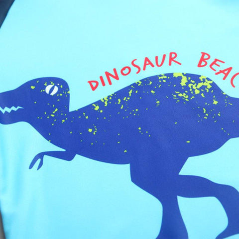 Cool Children&#39;s Swimsuit Boys Dinosaur Long-sleeved Sunscreen Quick-drying -OS00220-Veeddydropshipping