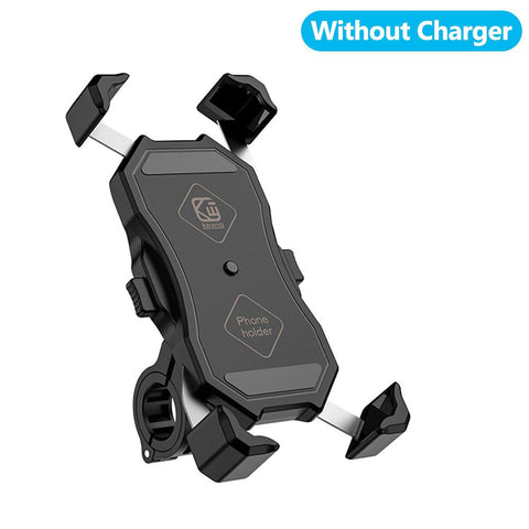 Motorcycle Phone Holder Bike Mobile Stand Bicycle Cell Phone Support Bracket with USB QC3.0 Fast Charging-PA00506-Veeddydropshipping
