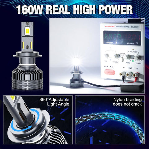 K5C H7 Powerful Led Headlight Bulb H1 H4 H8 H11 HB3 9005 HB4 9006-AM00031-Veeddydropshipping
