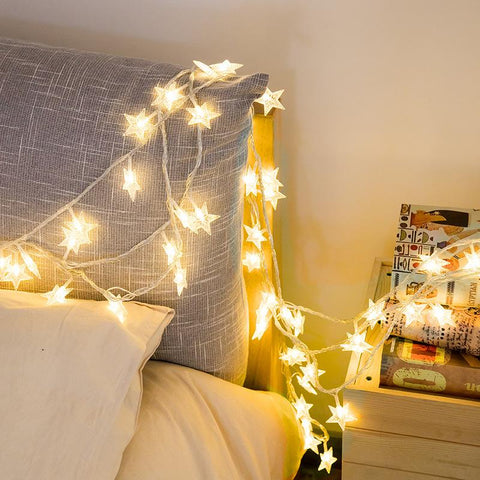 10/20 LED Star Fairy Lights Garland Battery Operated Star Twinkle String Light-TI00940-Veeddydropshipping