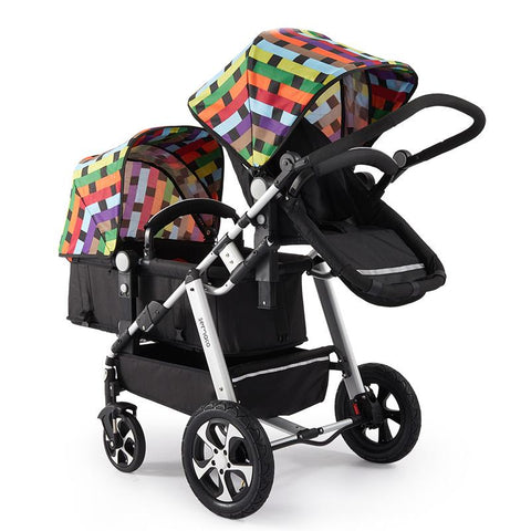 2023 New twin stroller,baby stroller,folding stroller Twins baby carriage-TB00384-Veeddydropshipping