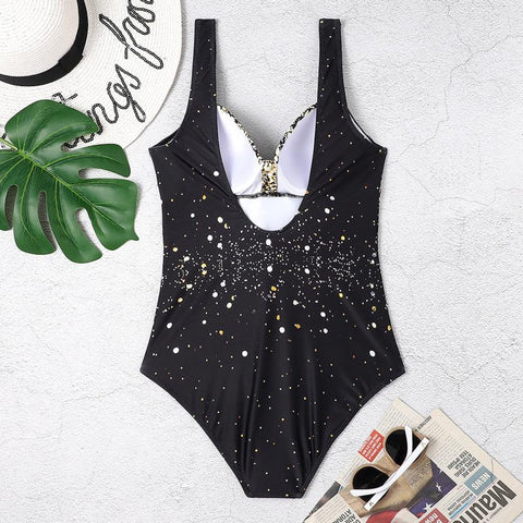 Summer One-Piece Large Swimsuits Closed Plus Size Swimwear Female Body -OS00088-Veeddydropshipping