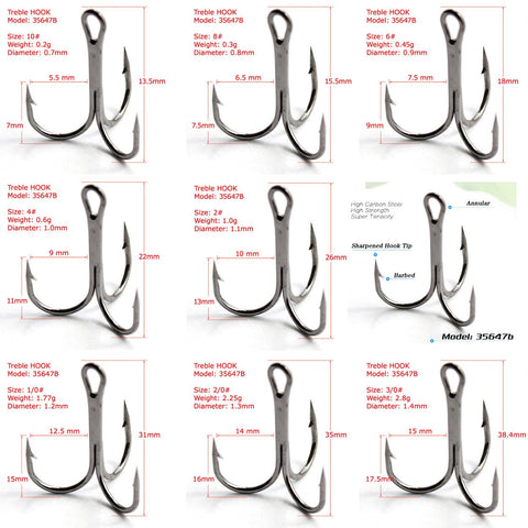 Treble 5pcs Black Fishing Hooks with Multicolor Feather Fly Fishing Tackle High -OS00430-Veeddydropshipping