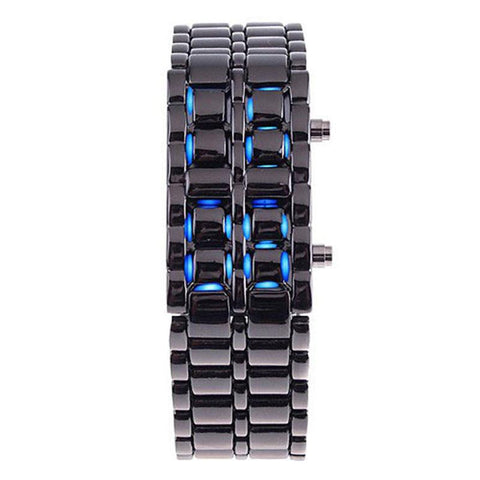 Fashion Black Full Metal Digital Watch Men Watches-JW00758-Veeddydropshipping