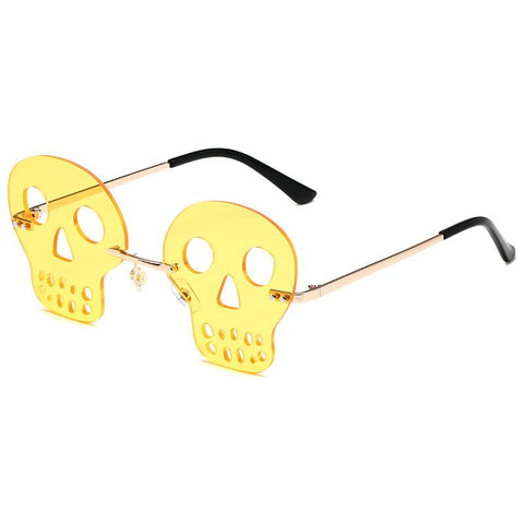 Rimless Skeleton Sunglasses Women Party-WF01329-Veeddydropshipping