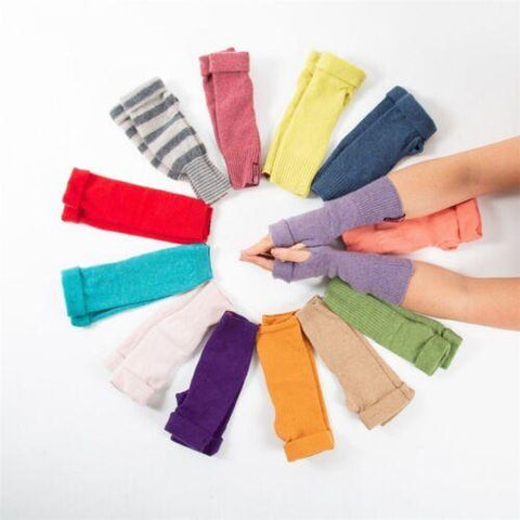 Cashmere Fingerless Gloves From Turtle Doves-WF01054-Veeddydropshipping