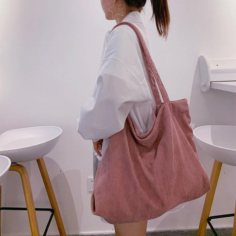 Today free Shipping Shopper Girls Handbag Zipper Reusable-BS00140-Veeddydropshipping