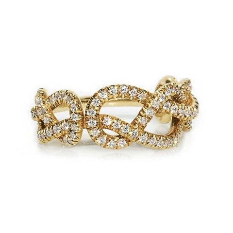 Twist Design Ring for Woman CZ Female Finger Fashion Jewelry-JW01407-Veeddydropshipping