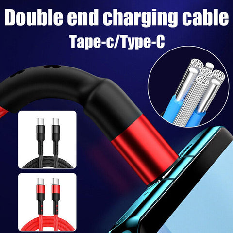USB C Braided Fast Charger 100W 5A Cable-Veeddydropshipping