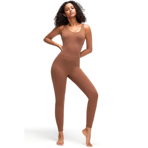 2023 Pad Cross Back One Piece Jumpsuit Air Yoga Sets Sports Outfit Suits -OS00792-Veeddydropshipping