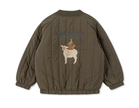 Girls New Fashion Children Cartoon Thick Plush Lamb Fleece Flight-TB01240-Veeddydropshipping