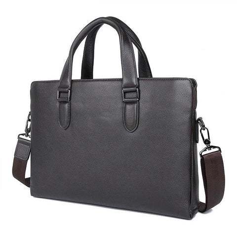 Leather 14&#39;&#39; Laptop Office Men&#39;s Briefcase Business Messenger-BS00480-Veeddydropshipping