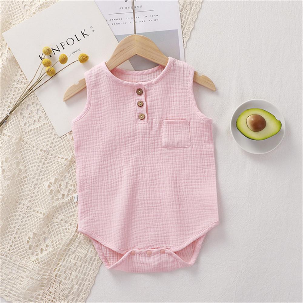 Summer Baby Boy Girl Rompers Muslin Cotton Sleeveless-Veeddydropshipping-7