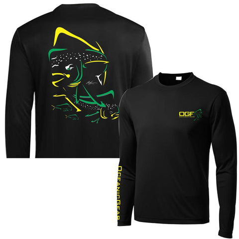 Oceanicgear Fishing Clothing Mens OGF Crewneck Shirt Print Fishing Long Sleeve Uv Protection -OS00486-Veeddydropshipping