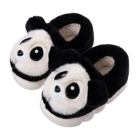Winter Indoor Panda Children Slippers Flat Furry Home Cartoon Women-TB00744-Veeddydropshipping