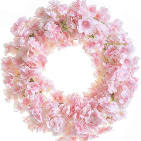 Artificial Sakura Flowers Vine Wedding Garden-HA00680-Veeddydropshipping