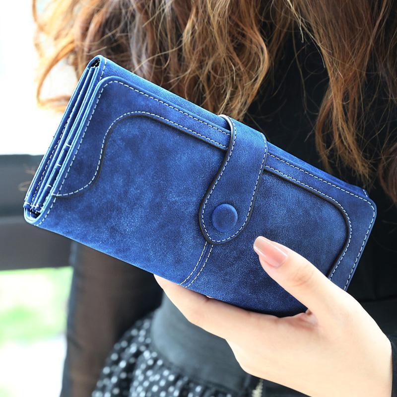 Wallet Women Matte Leather Lady Purse High Quality Female-BS00196-Veeddydropshipping