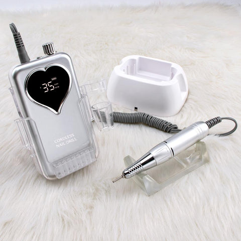 Rechargeable Desktop Base Manicure Electric Machine Nail File -BH01020-Veeddydropshipping