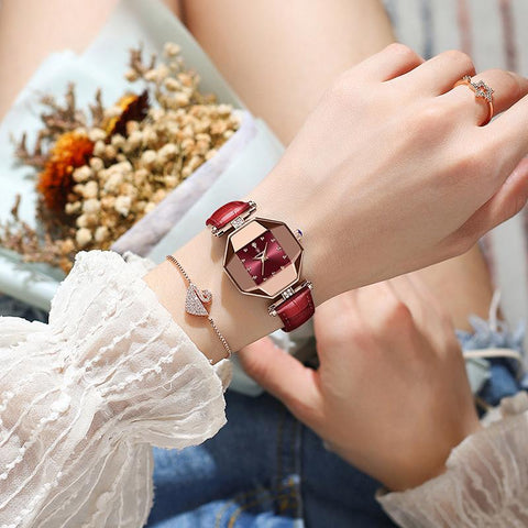 Luxury Quartz Watch Elegant  Crystal Dial Waterproof-JW00986-Veeddydropshipping