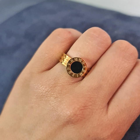 Famous Brand  Gold Women Stainless Steel Rings -JW00018-Veeddydropshipping