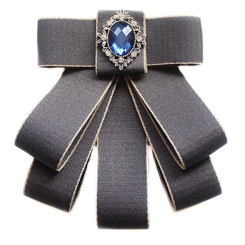 Bow Tie Brooches for Women-WF01255-Veeddydropshipping