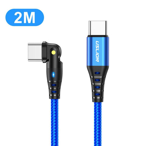 Adjustable Usb-c To Type C Cable 60w Fast Charging Wire Aluminum Fast Charging Phone-PA00019-Veeddydropshipping