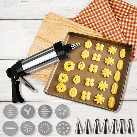 Stainless Steel Cake Cream Decorating Gun Sets-HA01774-Veeddydropshipping