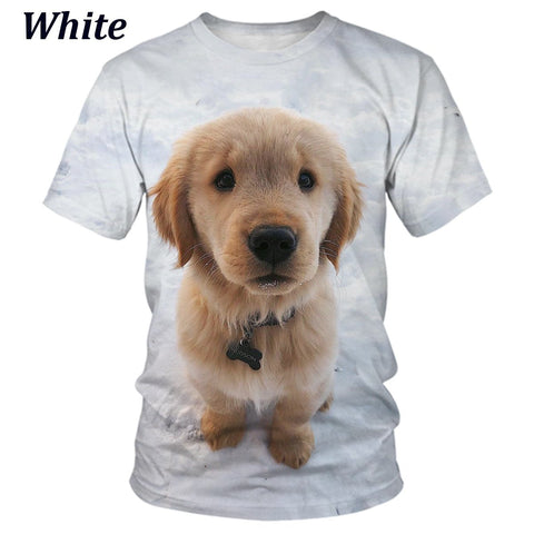 Retriever Theme Short Sleeve T-shirt for-MF00167-Veeddydropshipping