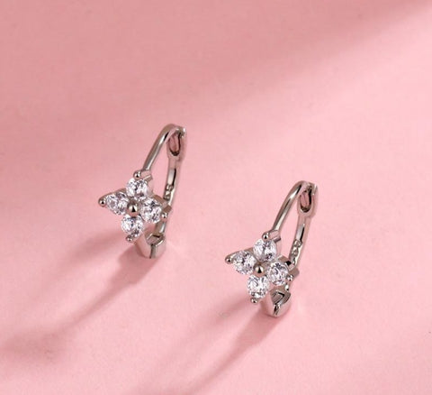 925 Sterling Silver Earrings for Women Flower Earring Trending Designer -JW01445-Veeddydropshipping