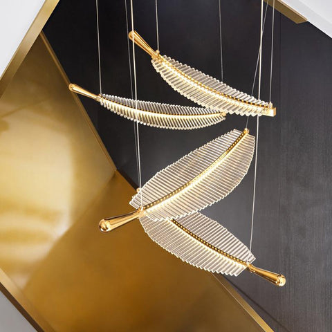Modern Creative Leaf LED Chandelier Luxury-TI00421-Veeddydropshipping