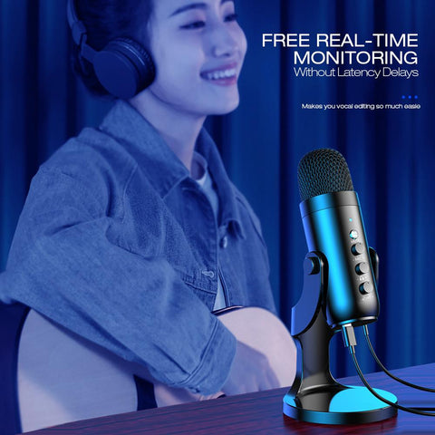 Professional USB Condenser Microphone Studio Recording Mic -CE01047-Veeddydropshipping