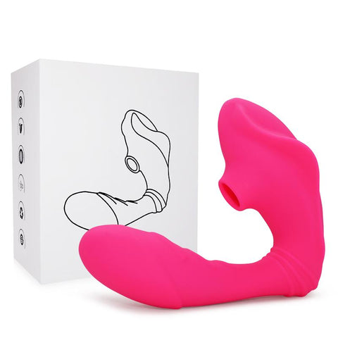 Vagina Sucking Vibrator Vibrating Sucker Oral Sex Suction Clitoris Stimulator -BH01224-Veeddydropshipping