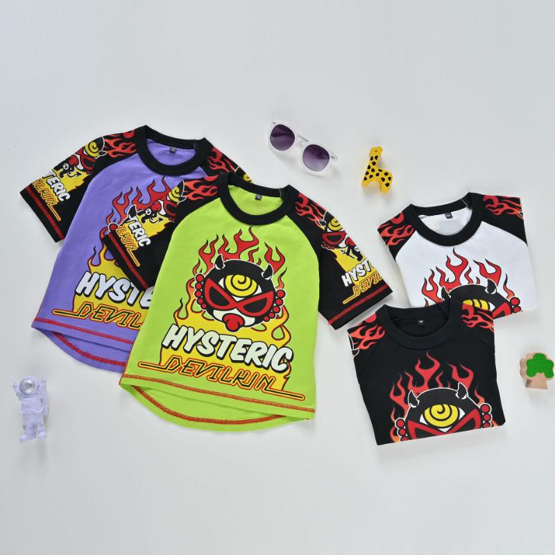 Summer Short Sleeve T-shirts Boys Girls Fashion Clothes-Veeddydropshipping