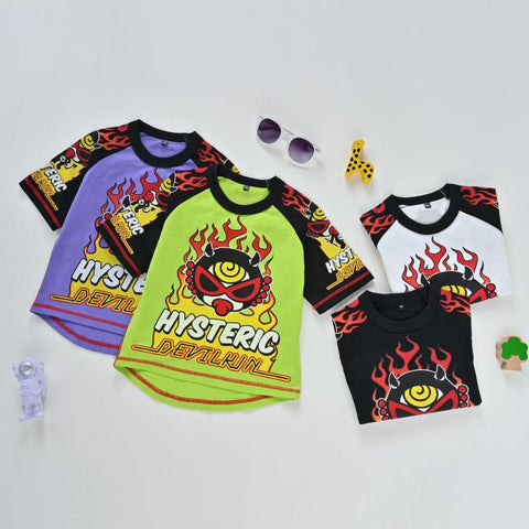 Summer Short Sleeve T-shirts Boys Girls Fashion Clothes-Veeddydropshipping