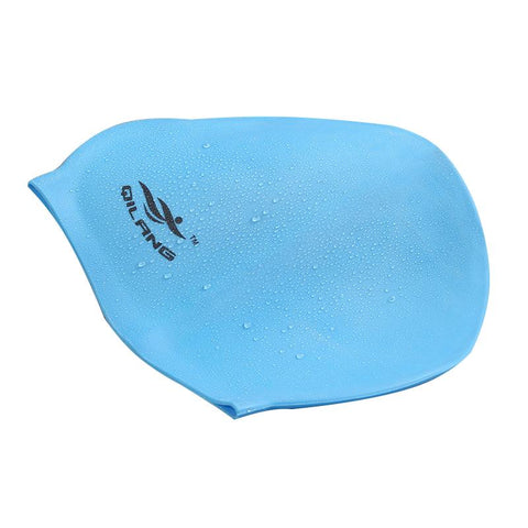 2021 Silicone Swimming Cap Adults Waterproof Summer Swim Pool Cap Elastic -OS00036-Veeddydropshipping
