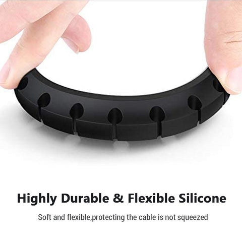Cable Management Clips Sticky Cord Organizer Silicone Self Adhesive for Desktop USB-PA00886-Veeddydropshipping