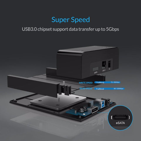 HDD Case Hard Drive Enclosure Docking Station-CO00956-Veeddydropshipping