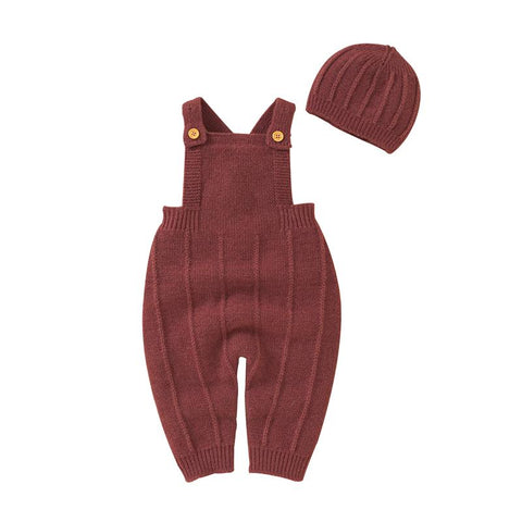 Newborn Baby Romper Knitted Infant Girl Boy Jumpsuit Solid-TB00312-Veeddydropshipping