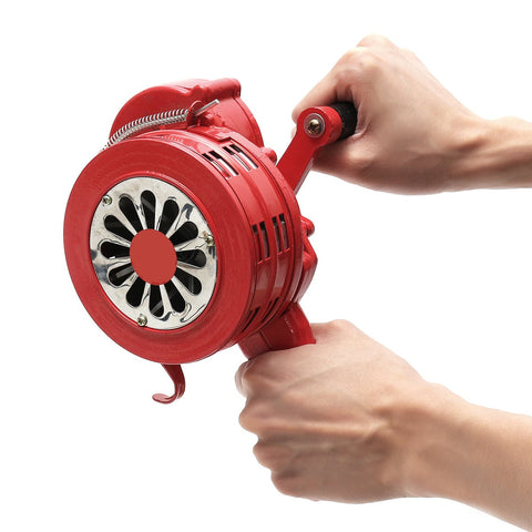 Manual safety alarm air defense  portable fire drill-CO00633-Veeddydropshipping
