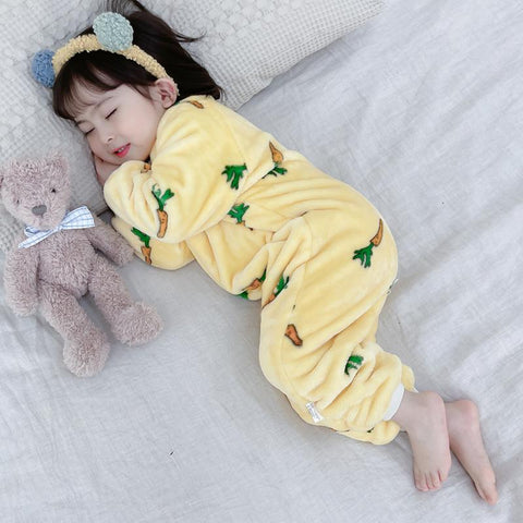 1 to 5 Years Winter Flannel Childrens Pajamas Sleeping Bags-TB01066-Veeddydropshipping