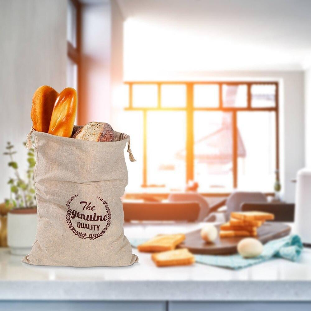 Bread Bag Reusable Large capacity Drawstring Sack-HA00911-Veeddydropshipping