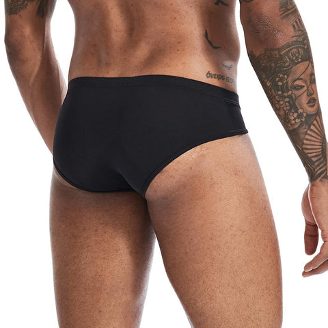 Underwear Sexy Ultra Thin Ice Silk Men&#39;s Briefs Penis Large Pouch Slips-MF01709-Veeddydropshipping