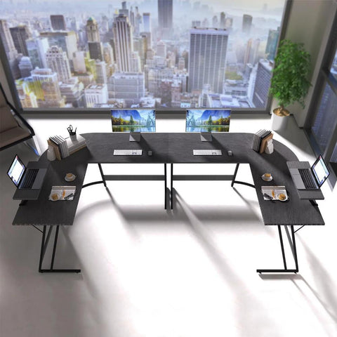 L-Shaped Computer Desk Modern Corner-HA01597-Veeddydropshipping