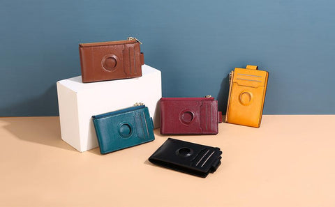 Women Rfid Blocking Anti-theft 13 Card Slots Wallet with Airtag Tracking-BS00217-Veeddydropshipping