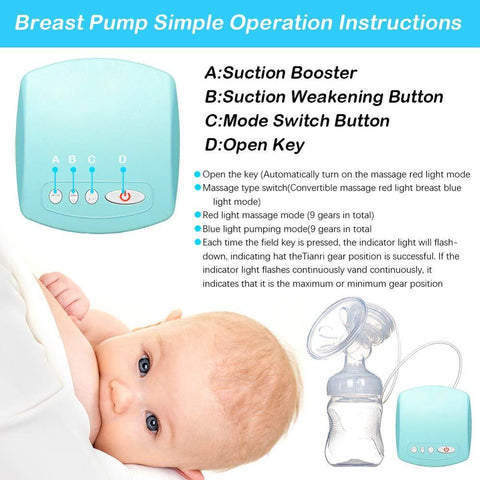 Breast Pump Electric,USB Breastfeeding Pump,Nursing Breast Massage-TB00674-Veeddydropshipping