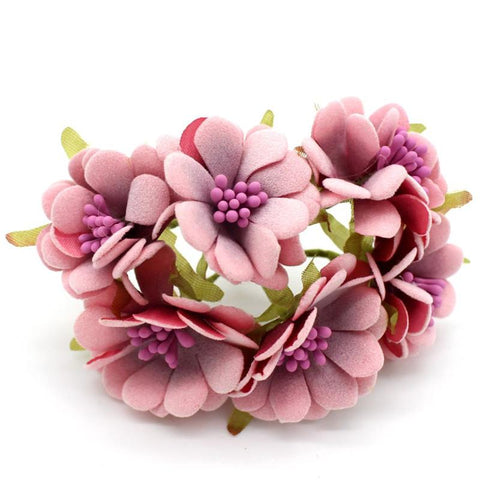 Artificial Velvet Cherry Blossom Flower-HA00776-Veeddydropshipping