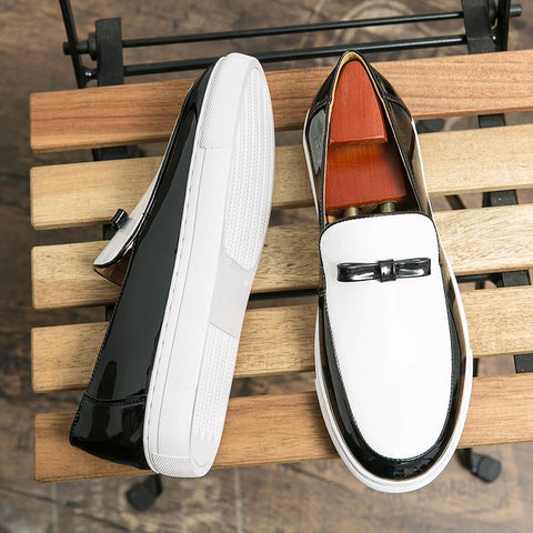 Loafers Patent Leather Free Shipping for Men Casual-BS01379-Veeddydropshipping